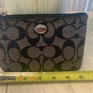 Authentic Coach wristlet 6”x4”